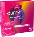 Durex Pleasure Me Kondome mit Noppen und Rippen viel Silikongleitgel 40 Stück