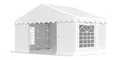 Das Company Partyzelt 3x3m wasserdicht weiß Zelt 240g/m² PE Plane hochwertig Gartenzelt Summer PE - Faltpavillon - Gartenpavillon - Pavillon - Lagerzelt - Partyzelt