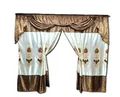 Gardinen by Justyna Verdunkelungsvorhang Barock Gardine Braun mit Muster, Kräuselband, verdunkelnd, Polyester, Verdunkelung,Kräuselband,Verdunkelt,Barock Stil,Orientalisch Perde