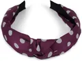 styleBREAKER Haarband, 1-tlg., Haarreif gepunktet mit Knoten Rockabilly