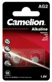 1x 2er Blister Camelion Knopfzellen Uhren Batterien AG2 Alkaline 0% HG