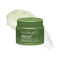 Farmacy Make-up-Entferner-Reinigungsbalsam – Green Clean wasserdichter Make-up-Entferner + ölbasierter Reiniger – sanftes Peeling-Doppelreiniger – schmilzt von Balsam zu milchigem Schaum (100 ml)