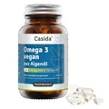 Omega 3 vegan aus Algenöl - Hochdosiert mit hochwertigem EPA und DHA (in Triglycerid-Form) - für Veganer, nachhaltig und vor Natur aus schadstoffarm 60 Kapseln - Aus der Apotheke