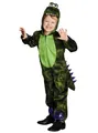Grüner Drache Kostüm, Overall Junpsuit Größe 128 - Cooles und gleichzeitig