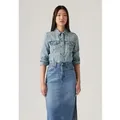 Levi's für Damen. 29945-0100 Original Trucker Jacke blau (S), Lässig, Baumwolle, Denim