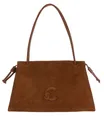 COCCINELLE Dulse Suede Shoulderbag Schultertasche Tasche Cognac / Cognac