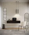 Selsey Schminktisch BEMMI, Hängeschreibtisch Schminktisch mit 2 Schubladen 120 cm breit