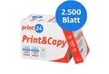 print24 Druckerpapier Kopierpapier 2500 Blatt A4 80g Premium Weiß PEFC zertifiziert