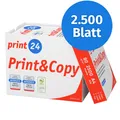 print24 Druckerpapier Kopierpapier 2500 Blatt A4 80g Hochweiß PEFC-Zertifikat