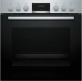 Bosch Einbau-Herdset HND411LS67 | 71 l Backofen | 3D Heißluft | Glaskeramik-Kochfeld 60 cm |  | Edelstahl/Schwarz,  (Spektrum:  bis D)