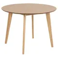 Actona Roxby Esstisch Rubberwood/Holzwerkstoff Ø105x76 cm - matt Eiche gebeizt