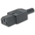 MaxTrack Kaltgeräte-Kupplung IEC 320 C13 Schwarz Schraubbar