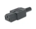 Maxtrack Schuko-Stecker Kaltgeräte-Kupplung IEC 320 C13 schwarz schraubbar
