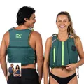 MESLE SUP & Kajak Schwimmweste Ara 50N Unisex 50–120 kg – Full-Back Design, mit Tasche & Handyhülle | Leichte Schwimmhilfe Damen & Herren für Stand Up Paddling, Paddeln, Angeln & Wassersport