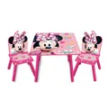 – Tisch und 2 StuhlSet aus Holz für Kinder Offizielle Lizenz Minnie Mouse – T...