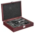 HI 16258 Wein Set 10tlg mit Hebel Korkenzieher in Holzkassette