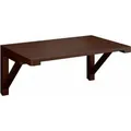Relaxdays Wandklapptisch Holz Walnuss 60 cm x 40 cm 2,9 kg