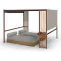 Blumfeldt Valence Gazebo Gartenpavillon  3x3 m UV50+ Wasserabweisend LED-Solar-Beleuchtung Solar-Panel Dunkles Taupe