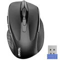 Kabellose Maus Pro 2.4G 2600 DPI Wireless Maus 6 Tasten mit Nano Empfänger 24...