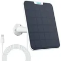 Reolink - 6w Solarpanel Für Akku Überwachungskamera Aussen, Usb Schnittstelle, Solar Kamera Outdoor, 360° Einstellbare Halterung, Non-stop-solarstrom(4m Kabel), Wetterfest, Weiß
