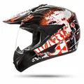 Crosshelm mit Visier Schwarz Größe L Quad ATV Enduro Helm Motorradhelm Motocross