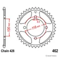 Kettenrad Teilung 428 Zähne 49 Stahl JTR462.49, 7279045