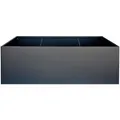 Herstera Pflanzkasten Cube Low XL anthrazit, 150 x 100 x 50 cm, Stahl