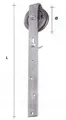 Schiebetorrolle 120 mm Ømit Bügel Schiebetorbeschlag Hangrolle Türrolle Rolltor