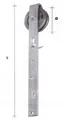 Schiebetorrolle mit Bügel 120 mm Schiebetürrolle Schiebetürbeschlag Hangrolle