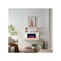 BALDERIA Elektrokamin Ida - Wandkamin mit Heizung 1800 W, weiss