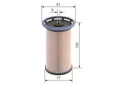 NEU - BOSCH 1457070014 Kraftstofffilter für AUDI CUPRA FORD SEAT SKODA VW