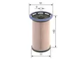Für BOSCH 1 457 070 014 FUEL-FILTER ELEMENT
