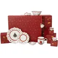 Villeroy & Boch Adventskalender, Mehrfarbig, Keramik, 40x15x48.5 cm, Dekoration, Weihnachtsdekoration