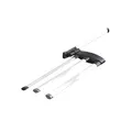 Hailo Handtuchhalter 3133101 | Secco Alu Line | Aluminium Handtuchtrockner | 3-armig | beliebig schwenkbar | Platzsparend | Hochwertige Handtuchstange für Bad und Küche | Wand- und Seitenwandmontage