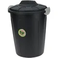 Spetebo Mülltonne 3326, 23 Liter, schwarz, aus Kunststoff