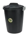 Spetebo Mülleimer Universal Kunststoff Maxitonne 23 Liter - schwarz, Allzweck Tonne mit feststellbarem Deckel