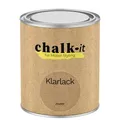 chalk-it Klarlack 750ml Matt Holzlack Möbel Versiegelung Farblos Möbellack Versiegelung für Kreidefarbe Dauerhafte Beschichtung für Möbel- und Holzoberflächen Vergilbunsfrei
