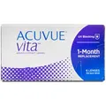 Acuvue Vita (6er Packung) Monatslinsen (8 dpt & BC 8.8) mit UV-Schutz für trockenere Augen