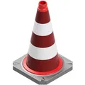 Schake Leitkegel Zweiteilig TL Folie 500 mm Rot-Weiß