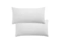Juskys Kissen 40x80 cm für Bett - 2er Set Kopfkissen mit Memory-Foam Füllung - Weiß