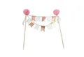 Frau WUNDERVoll Muffinform Kuchengirlande rosegold mit Wabenball rosa