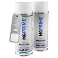 MG PRIME Autolack Sprühdosen für Mitsubishi W13 Diamond White Pearl/Perlmutt Weiss Grundlack Basislack Spraydose 400ml