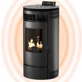 Pelletkaminofen 8,6kW bis 220m³ Wochenprogramm Auto-Reinigungszyklus ECO TÜV SÜD