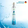 CO2 Zylinder für SodaStream* 60L Voll (zB Crystal) Kohlensäure 425g+25g Reserve