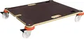 WAGNER Transporthilfe/Stapelwagen MM 1376 I 70 x 60 x 12,5 cm - Tragkraft 200 kg - für Stapelstühle in der Gastronomie I Tragegriffe I platzsparend, rutschfest, wandschonend&feststellbar - 20137601