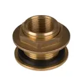 Durchführung AG1"x IG3/4" gerade Regentonnen Messing Tankdurchführung Durchlass