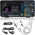 PeakTech P 1404 - Digital Oszilloskop 2 Kanal [3 Jahre Garantie] 100 MHz, 1GS/s, USB Schnittstelle, PC Software, P 1404 Oscilloscope, Schwarz, USB Oszilloskop, Oszilloskop Multimeter