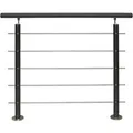 Treba Geländer-Set AB10 Bodenmontage 150 cm Aluminium Anthrazit