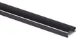 Kabelkanal Alu rund schwarz 115x3,7cm Kabelabdeckung Kabelschacht Außentauglich
