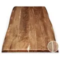 SIT Tops & Tables Tischplatte Akazie Baumkante 180x100 cm / 5,6 cm